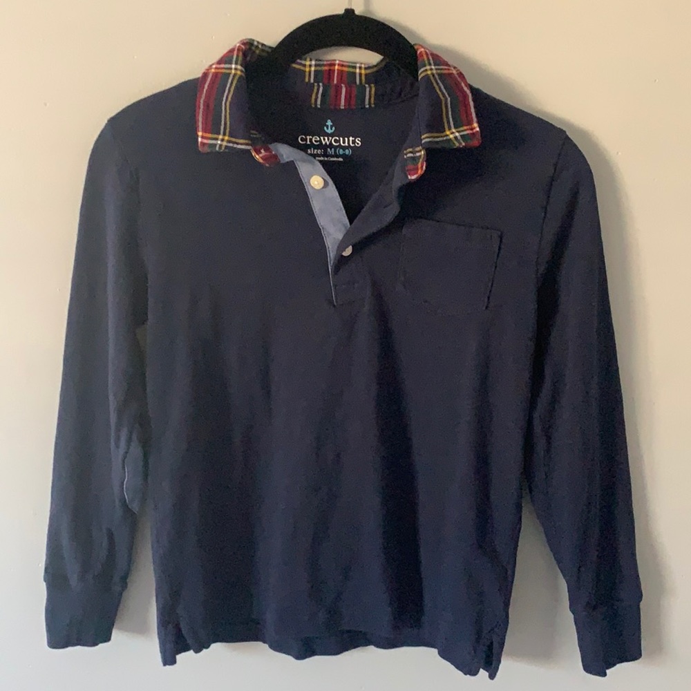 Crewcuts Navy Blue Cotton Polo (M)
